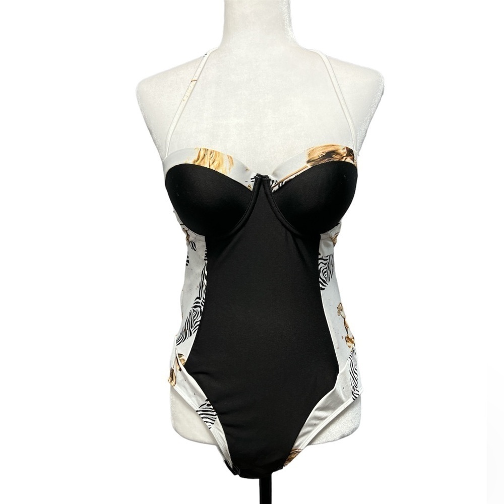 🆕 WE ARE HANDSOME The Basque Panel One Piece Swimsuit - Picture 2 of 13